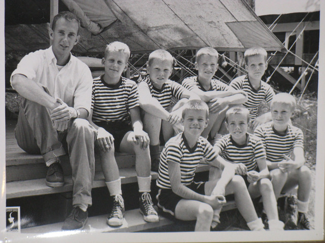J-2 1956
Front: Mike Woodworth(?), Joe Wood, Roger Rice
Back: Richard Rothmund, Horace Jones(?), David Peters(?), Don Risser, David Irons