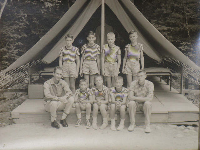 J-14 1957
Front: Richard Rothmund, Joe Wood, David Irons, Don Risser, Ralph Towle
Back: (?), (?), Roger Rice, Mike Woodworth(?)