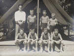 J-15 1958
Front: Don Risser, Fraser Cameron, Dennis Murphy, John Heald
Back: John Trainor, David Aston, Rowland "Brownie" Evans, Jeff Lyman