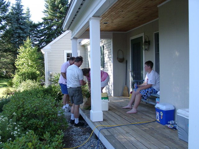 On the front porch