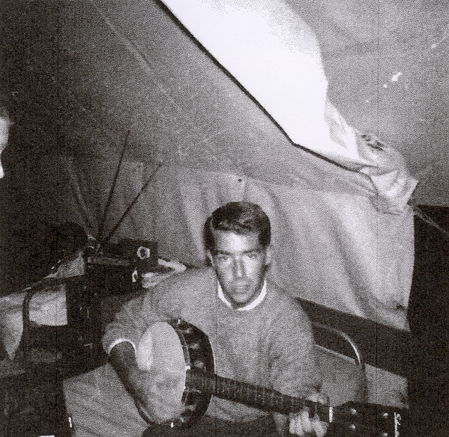 Steve with someone else's banjo