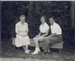 Miss Baldwin with Kathy and Willy Hodge--1957