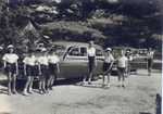 Camp Wagons off to Green Mtn.--1958