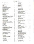 Index of Songs
